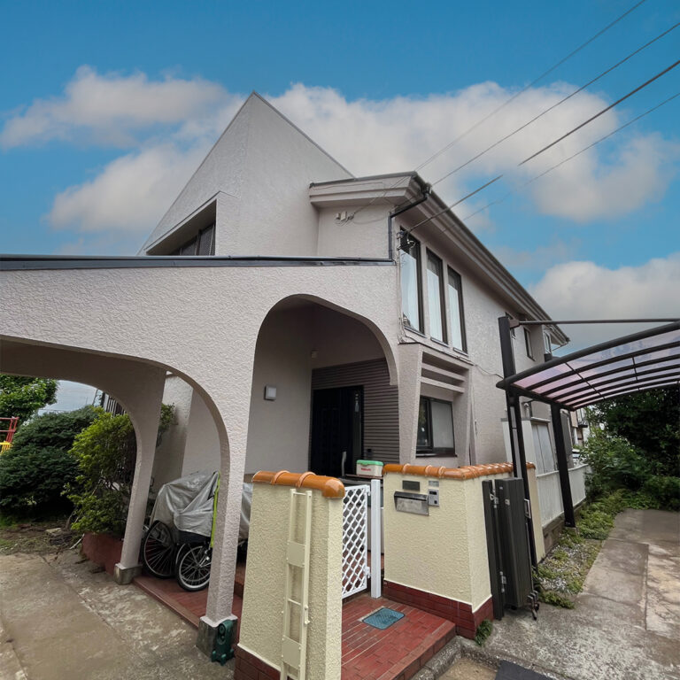 船橋市二和東で屋根と外壁の塗装工事を行ったI様邸の写真