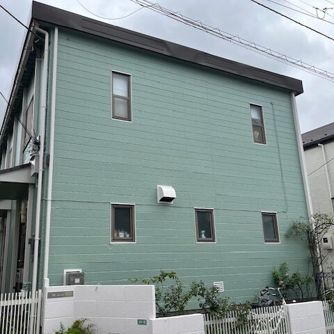 船橋市金杉塗装工事 曇りの日撮影